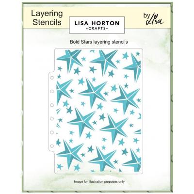 Lisa Horton Crafts Layering Stencils - Bold Stars